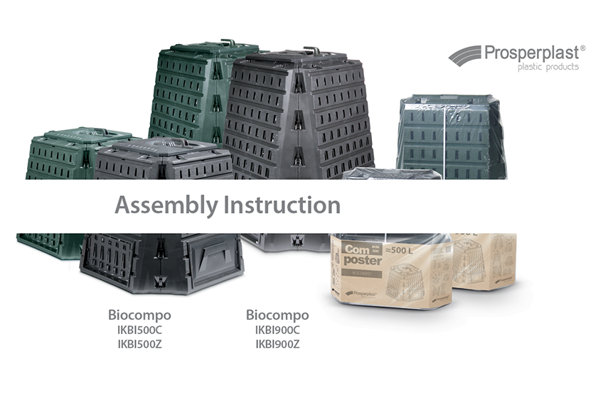 Wie montiert man den Komposter Biocompo IKBI500, IKBI900?