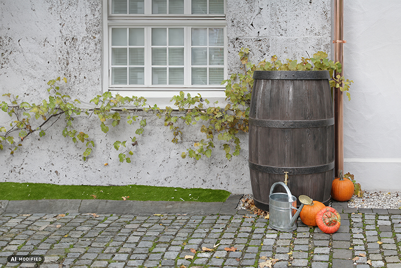 Regenwasserbehälter Burgund